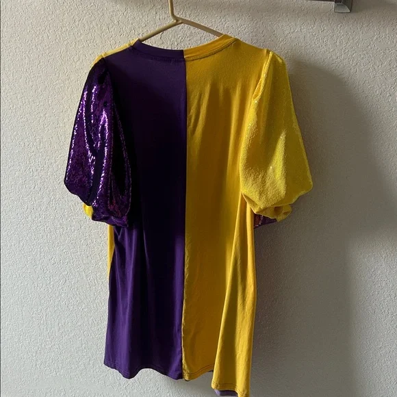 Queen of Sparkle Yellow & Purple Colorblock - Picture 5 of 5